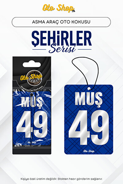 OTOSHOPTR MUŞ 49 Şehir Kokuları Serisi Oto Araç Kokusu