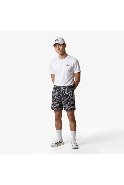 adidas Own the Run Allover Print Men's Grey Running Shorts
