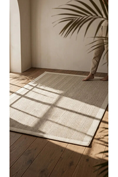 Derya Home Enzo Sisal 02 Dokulu Kaymaz Taban Modern Halı