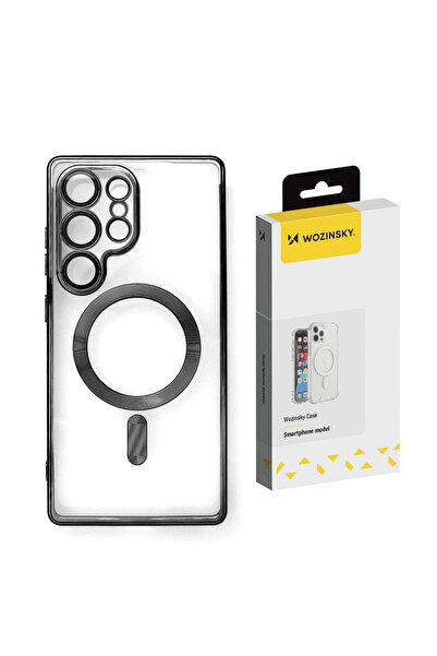 WOZINSKY Carcasă Magsafe placată galvanic pentru Samsung Galaxy S24 FE - negru