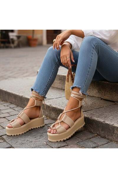 Tress Fashion Sandale Dama Bej model - Issa
