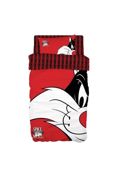 Beauty Home Σετ πάπλωμα μονό Art 6192 Space Jam Sylvester 160x240 Κόκκινο