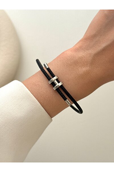 YOUES JEWELRY سوار من الفولاذ للنساء والرجال قابل للتعديل