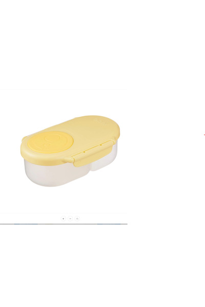 b.box Caserola pentru gustari SnackBox, +3 ani, Galben,