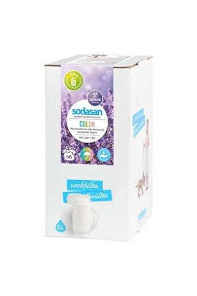 Sodasan Detergent lichid pentru rufe colorate cu lavanda 5 l