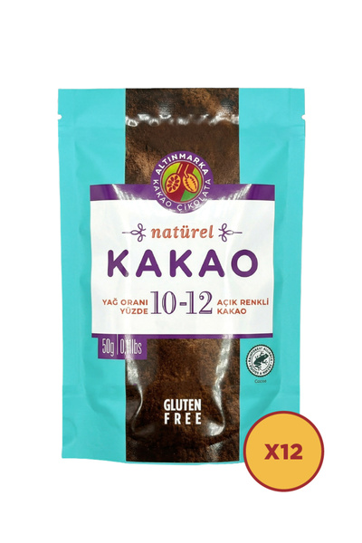 Altınmarka Natürel %10-12 Kakao Tozu 50gr 12li Set