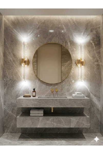 BACKHOME Bubbleflux Dubble Large 51 cm Modern Design Led Sconce - Wall Lamp - Gold - Electric - White Led