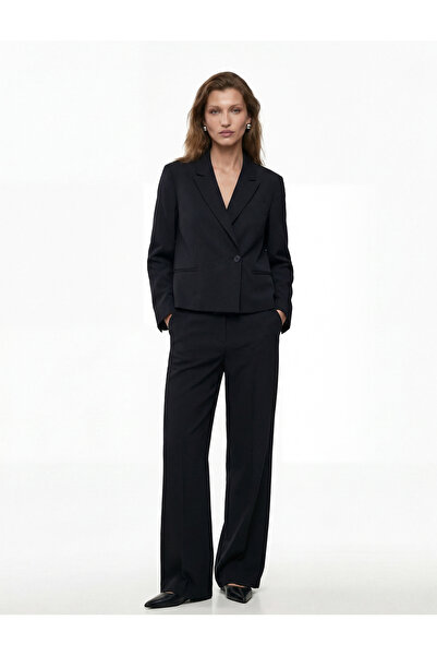 Koton Μακρυμάνικο Crop Blazer με διπλό γιακά