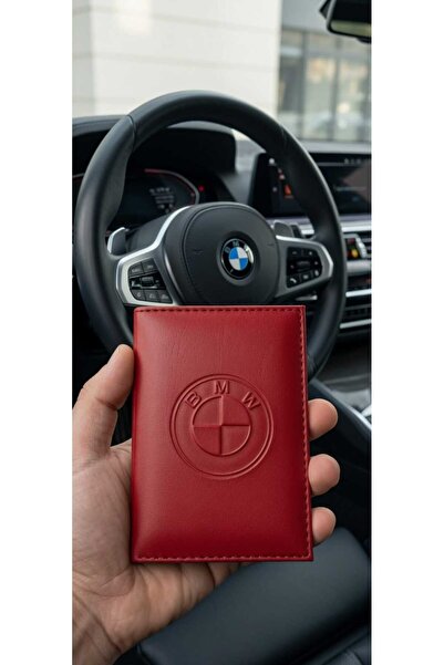 shop BMW Logo Baskılı Deri Ruhsat Kılıfı