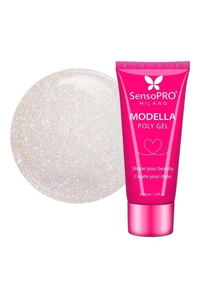 SensoPRO Milano Polygel MODELLA - Crystal Haze, 30ml