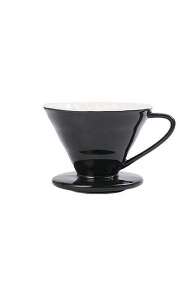 Ramblas قمع V60 سيراميك 02 لتقطير القهوة - اسود