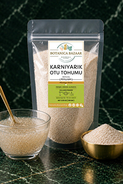 Botanica Bazaar Yüksek Lifli Glutensiz Organik Öğütülmüş Karnıyarık Otu Tohum...