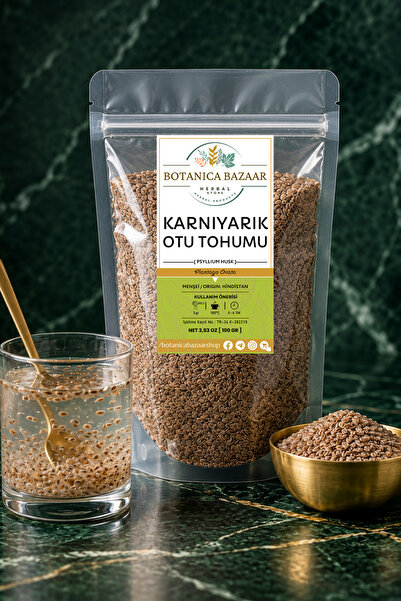 Botanica Bazaar Doğal Karnıyarık Otu Tohumu 100 gr - Yüksek Lifli Tane (Ayıkl...