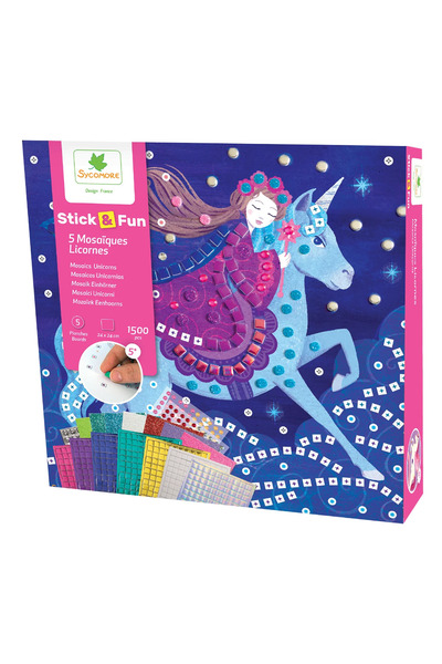 Sycomore Set mozaic creativ, Unicorni, 1500 piese