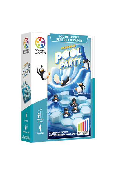 Smart Games Joc de logica cu 60 de provocari, Smart Games, Penguins Pool Party