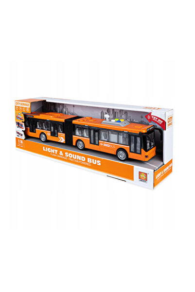 GHEMOTOC Autobuz muzical, articulat pentru transportul de pasageri,portocaliu