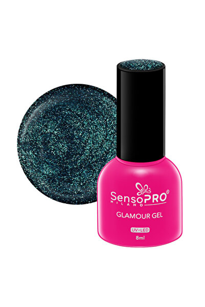 SensoPRO Milano Ojă semipermanentă Glamour Gel 8ml, Emerald Palace # 57