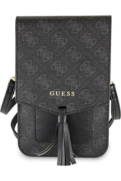 Guess Uptown Θήκη Τηλεφώνου Πορτοφόλι Σακουλάκι & Πουγκί Μαύρο GUWBSQGBK