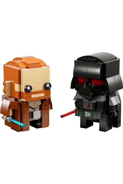 LEGO 40547 Brickheadz Star Wars Darth Vader and Obi Wan Kenobi Brick Built Di...