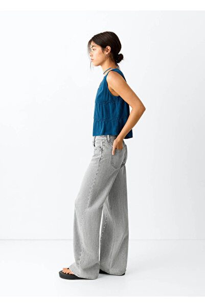 Mango Teen Düşük bel jean pantolon