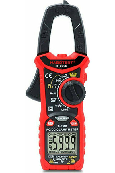 Habotest HT206D Ψηφιακό Αμπεροτσιμπίδα 600A AC True RMS HT206D