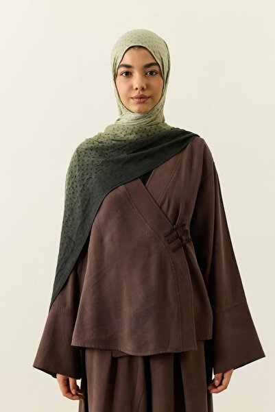 Modakaşmir Polkadot Gradient Pattern Liva Modal Shawl