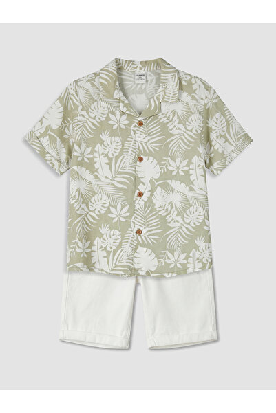 LC Waikiki Set de pantaloni scurți florali pentru băieți