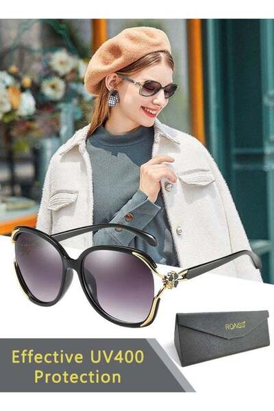ROAISS Womens Oversized Butterfly Sunglasses UV400 Protection Metal Frame Dec...