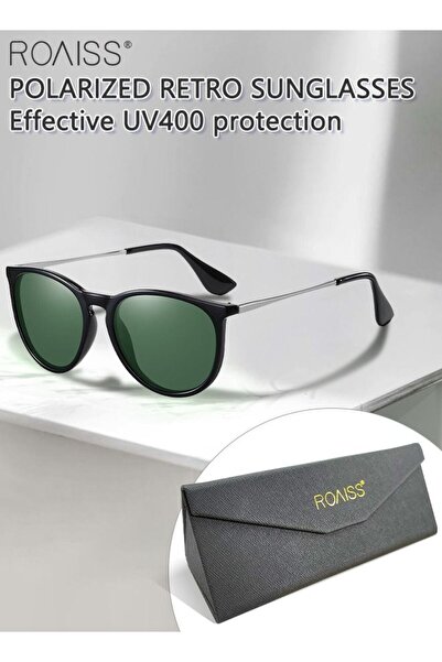 ROAISS Polarized Round Sunglasses for Men Women UV400 Protection Sun Glasses ...