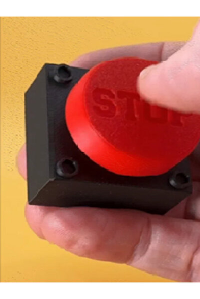 U3D Büyük Kırmızı Tuş - Clicker - Klavye Sesli - Stres Azaltıcı - Hediyelik