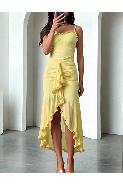Evendi Rochie medie, Galben