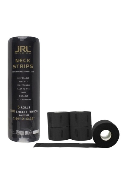 jrl Set de guleri de frizerie 5 role x 100 bucăți - Negru
