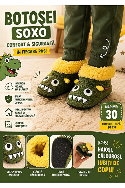 SOXO Botosi copii cu blanita si talpa antiderapanta – 20 cm