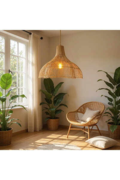 SALAŞHANE ATOLYE ÇİÇEK AVİZE RATTAN Q70