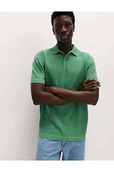 Marks & Spencer Pamuklu Polo Yaka T-shirt