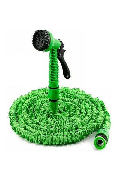 OME Furtun pentru gradina extensibil, 200 ft + pistol cu 7 pozitii de udare