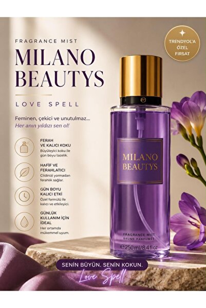 MİLANO BEAUTYS Vücut Spreyi Love Body Mist