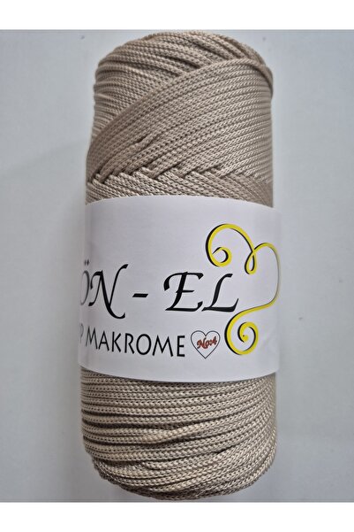 Önel Makrome Polyester ip 200 gram Bej