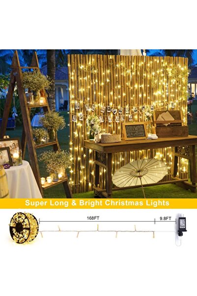 Generic 50M 500LED Warm White Christmas String Lights, Indoor/Outdoor, LED, Perfect for Christmas & Wedding Decor