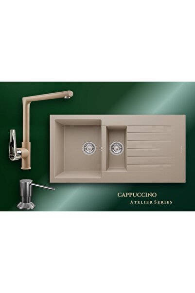 RealStone Cappuccino Atelier Series Troya 100 P005 & Vesta Premium Mutfak Kol...