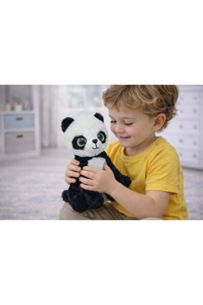 Generic Brand Plush Glass-Eyed Animals 25 cm - Panda - 1 Pc