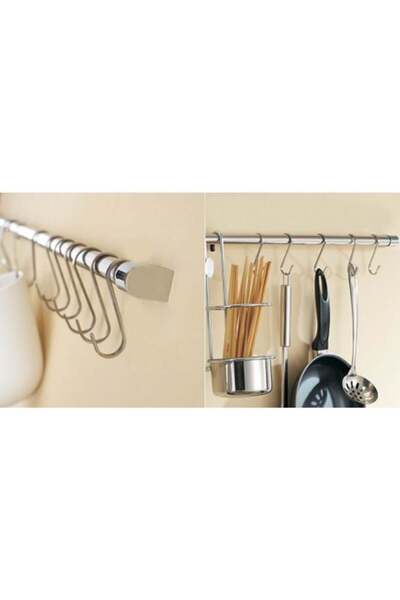 OEM Cârlige/Cuier pentru Organizare, Metalic, 14cm, 3