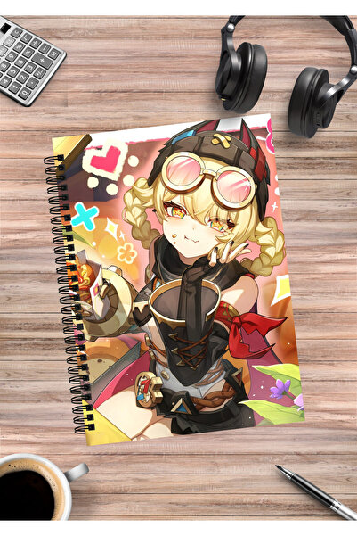 mertfigur Genshin Impact Jahoda Caiet spiralat anime A5 (50 de coli)