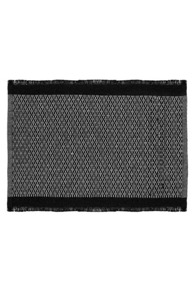 OEM Suport Pentru Farfurii, Alb, Model Geometric, Bumbac, 42x30cm