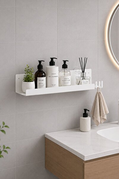 Capella Yapışkanlı Organizer Raf, Banyo Askısı Banyo Rafı Şampuanlık Sabunluk...