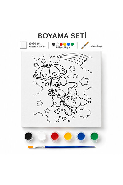 Luniva Minik dostlar -Çocuklar İçin Eğitici ve Eğlenceli Hobi Seti – 20x20 Bo...