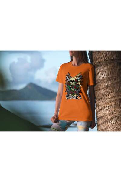 iLovePrints Skull with Roses and Guns Tshirt