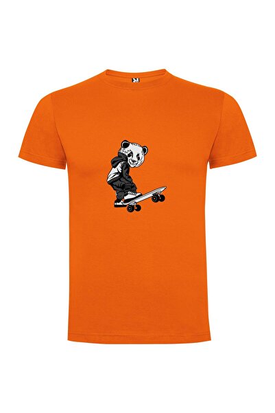 iLovePrints Panda Skateboarder: Mascot Marvel Tshirt