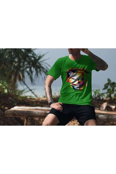 iLovePrints Colorful Metallica Illustration Tshirt