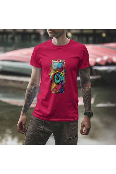 iLovePrints Colorful Abstract Camera Art Tshirt